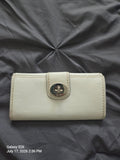 Coach Soho y2k White Leather Wallet