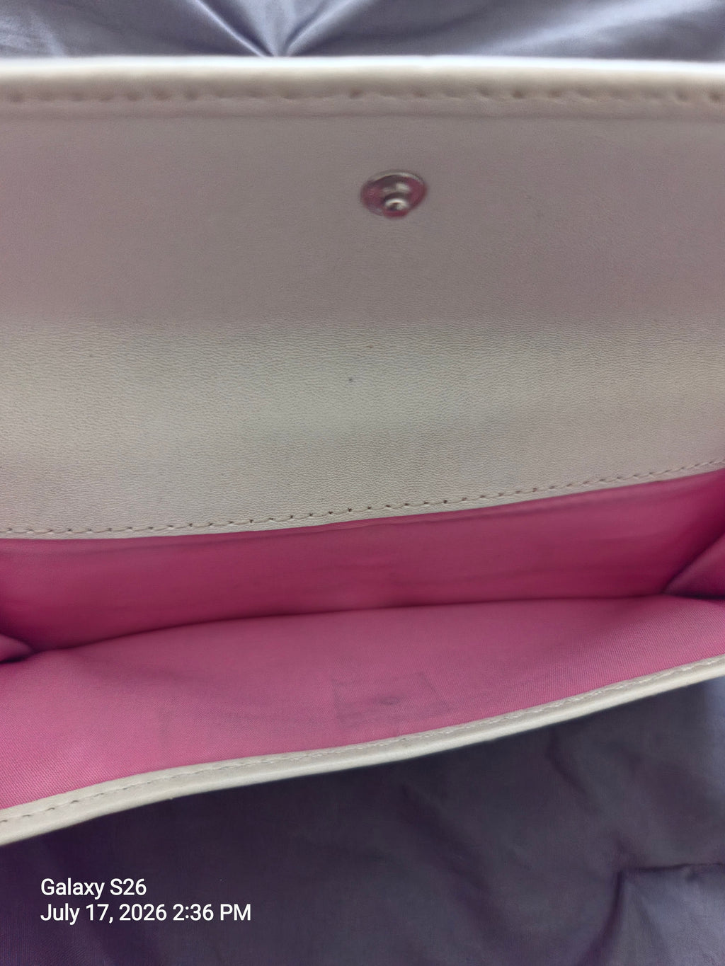 Coach Soho y2k White Leather Wallet
